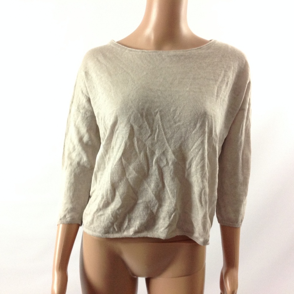 MNG Basics Women's Linen Knit Top Size XS New